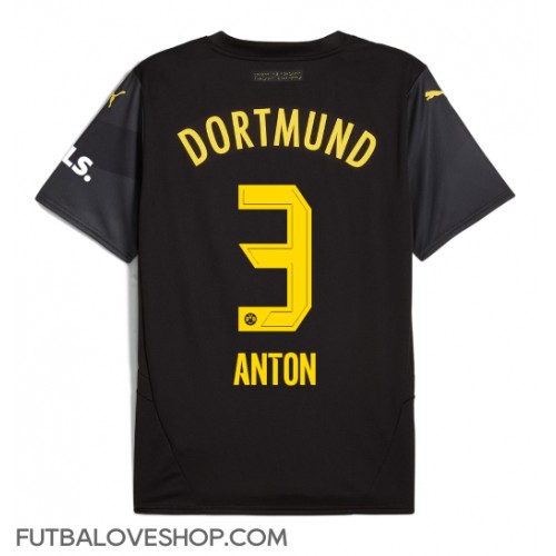 Dres Borussia Dortmund Waldemar Anton #3 Preč 2024-25 Krátky Rukáv